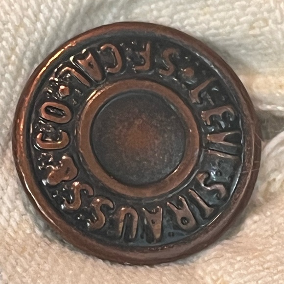 Vintage Womens Levi's 950 Relaxed Fit Blue White Stripd Shorts Sz 9 High Waisted - Picture 3 of 14